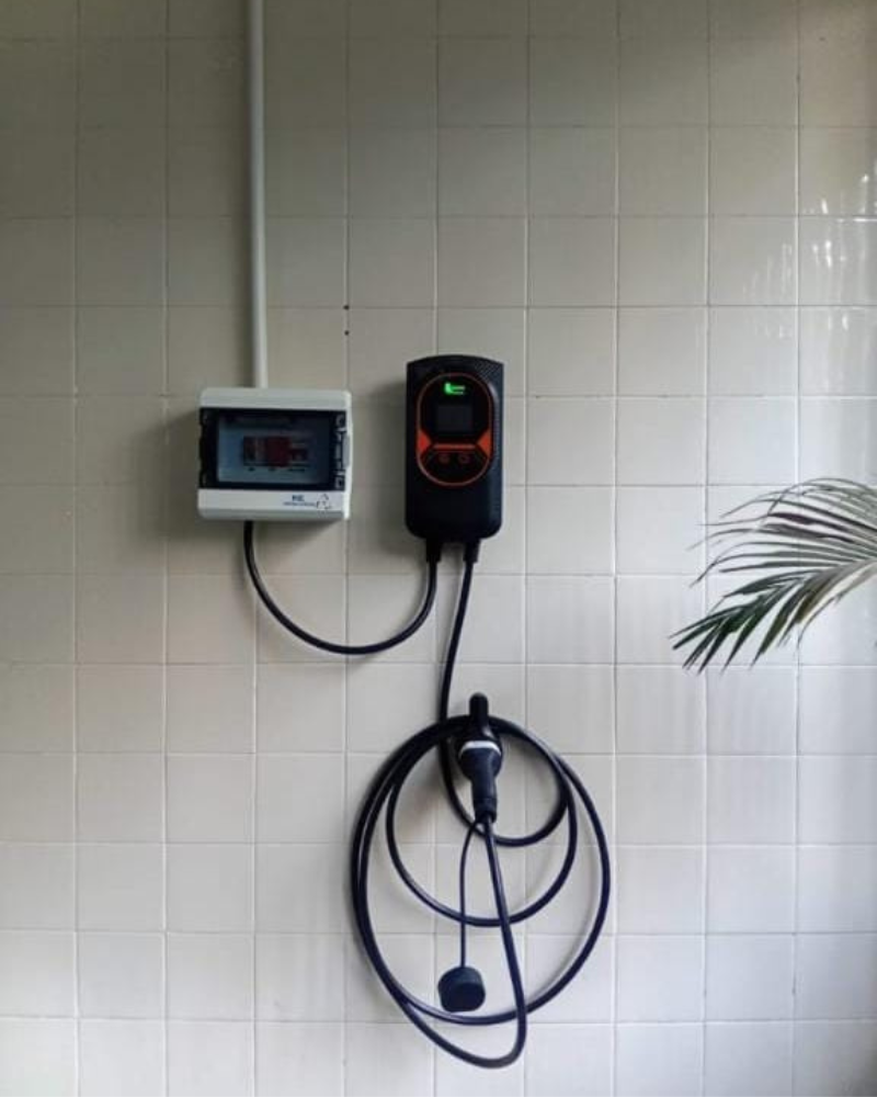 Instalação de Quadro de proteção para veículos elétricos